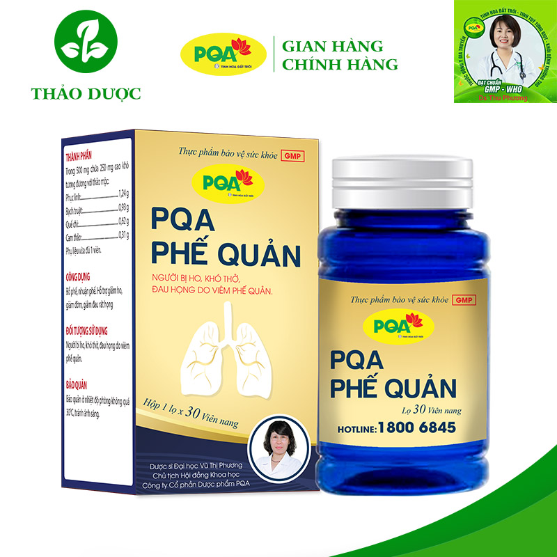 PQA Phế quản 30 viên PQA Phế quản 30 viên