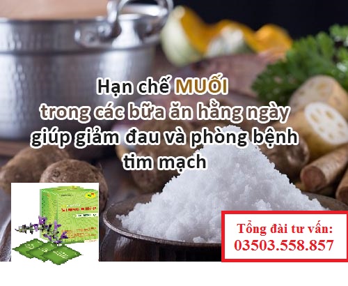 Bệnh đau thần kinh tọa nên kiêng, ăn ít muối