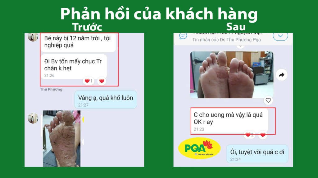 Phản hồi của khách hàng sau khi dùng