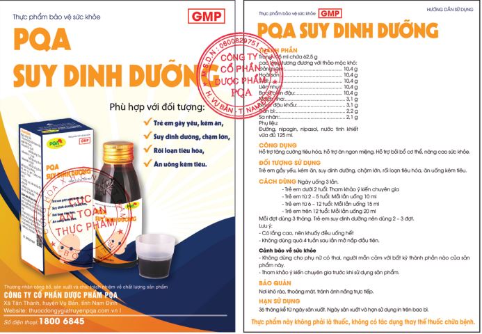 Siro pqa suy dinh dưỡng