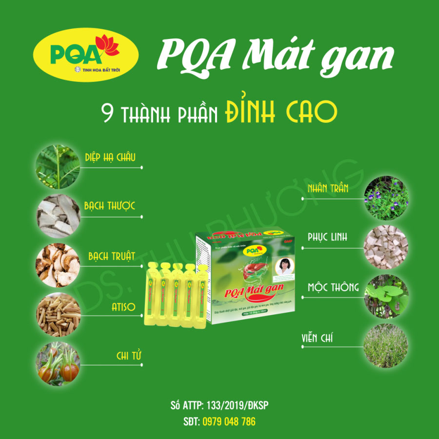 Thành phần của PQA Mát gan