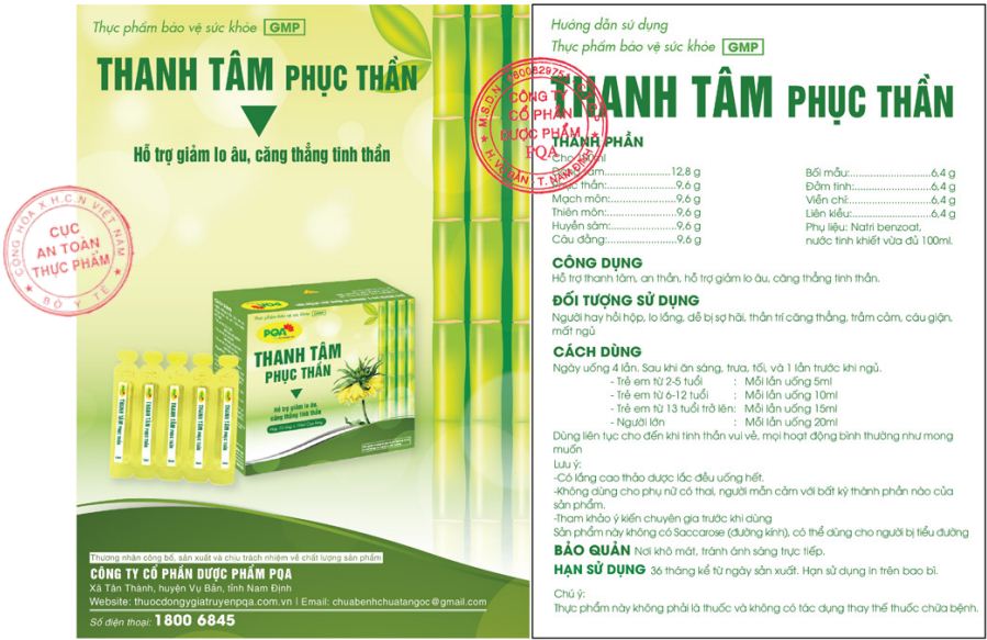 XNQC PQA Thanh tâm phục thần