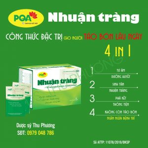 Công dụng Cốm PQA Nhuận tràng