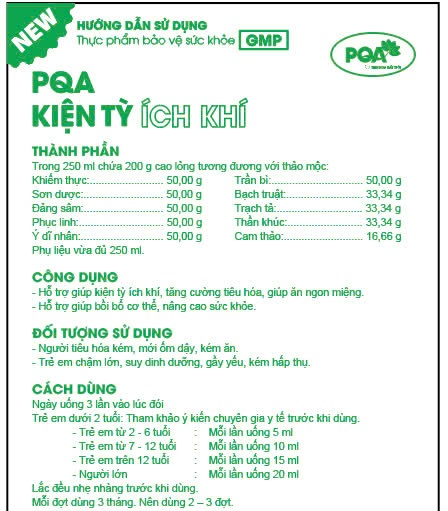 2024 PQA Kiện tỳ ích khí