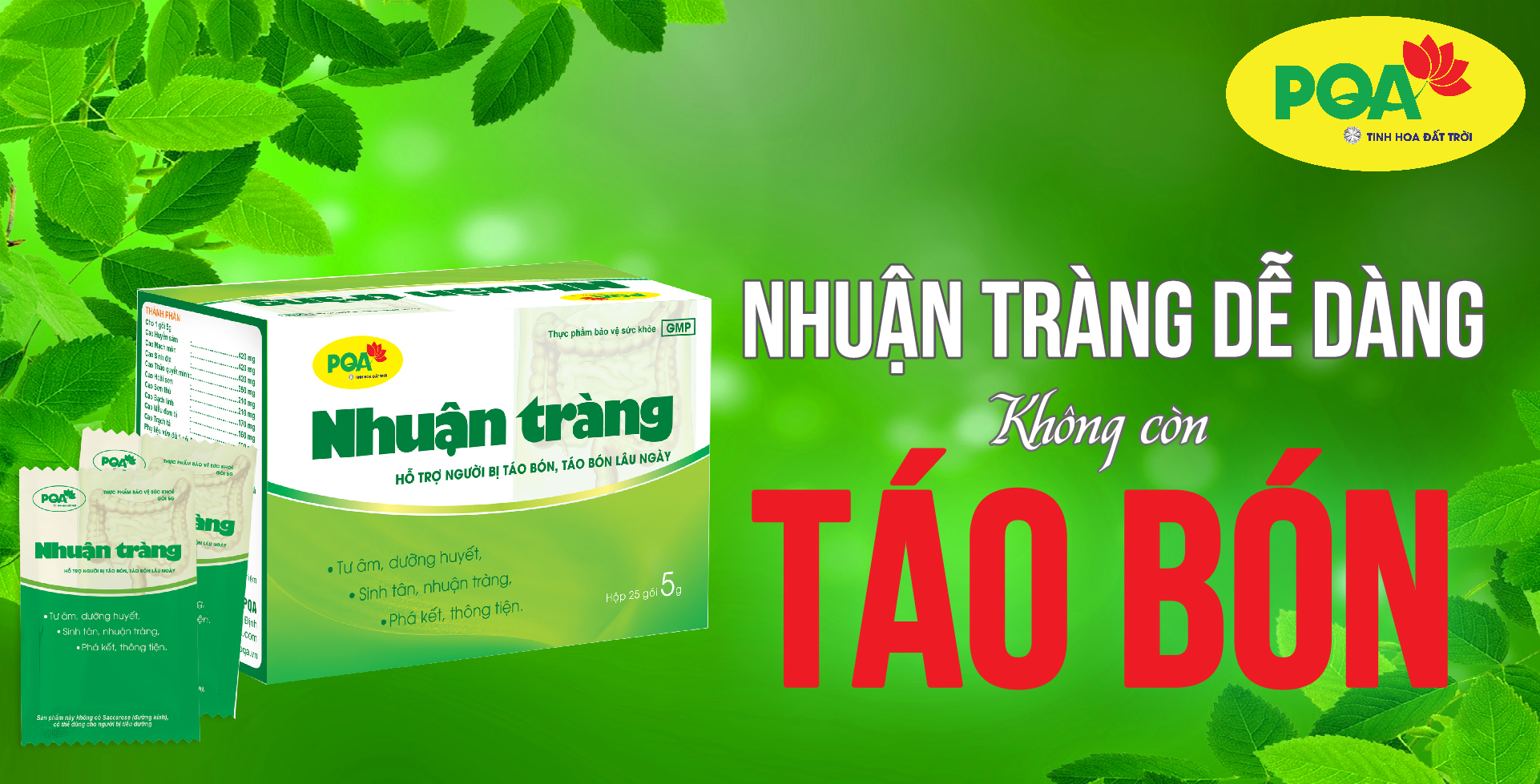 PQA Nhuận tràng - Phương thuốc trị táo bọn hiệu quả