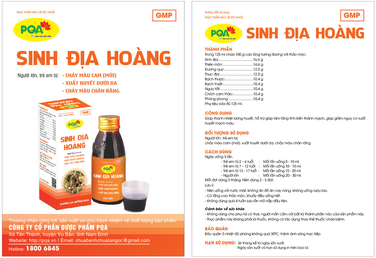 Sinh địa hoàng PQA