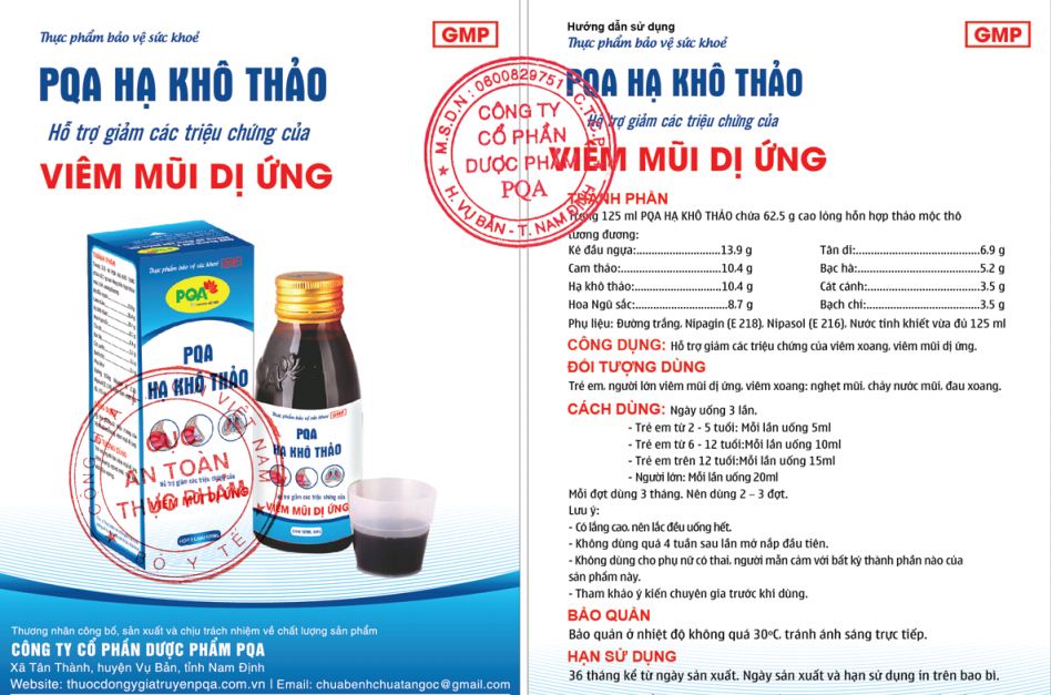 Hạ khô thảo pqa