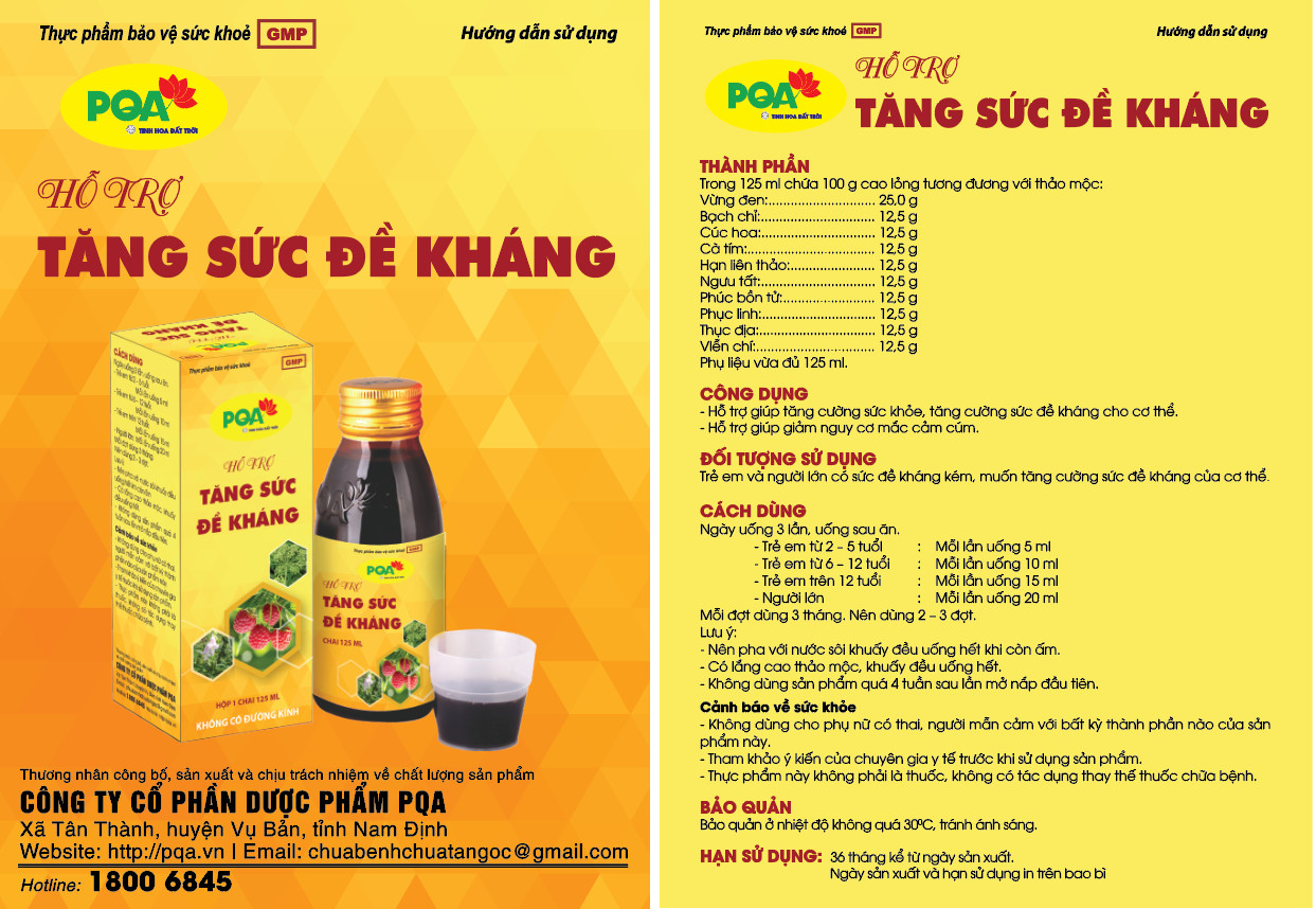 PQA Tăng sức đề kháng 125ml