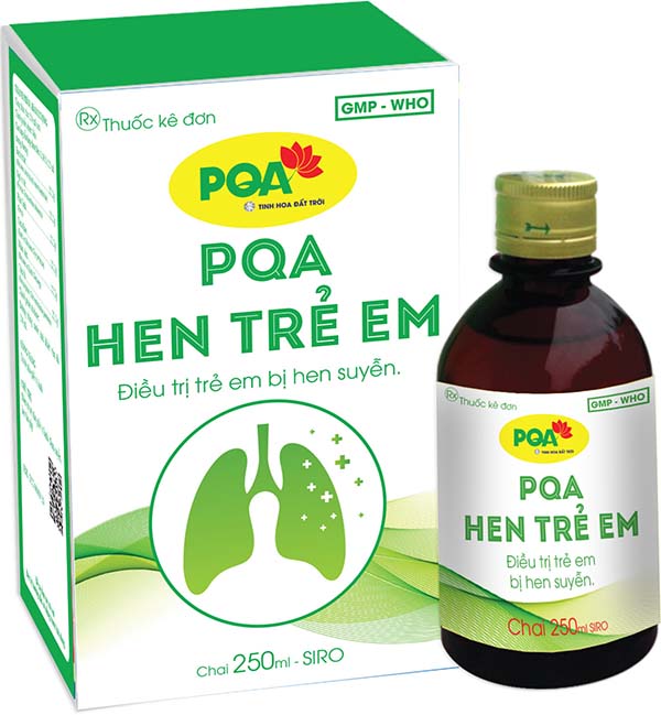 Siro PQA Hen trẻ em 2021