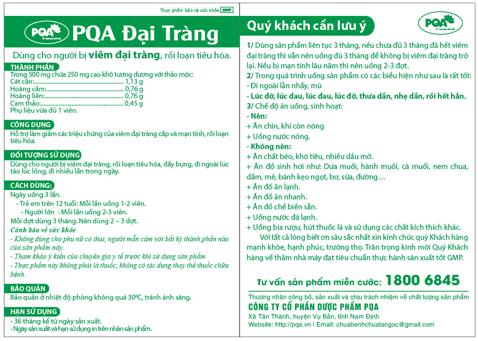 Đại tràng viên nang PQA
