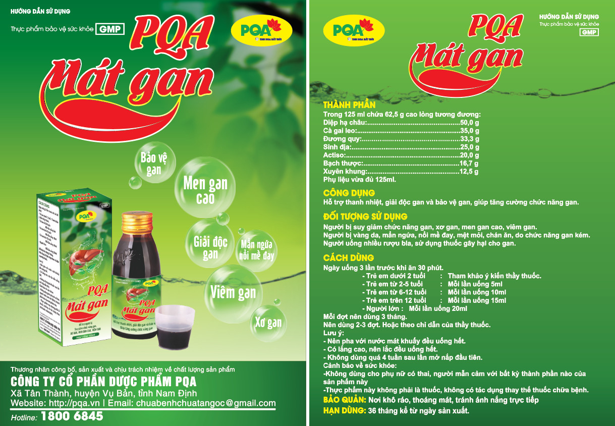 Siro PQA Mát gan 125ml