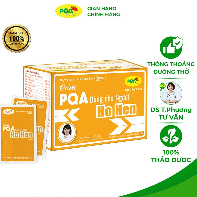 Cốm ho hen PQA