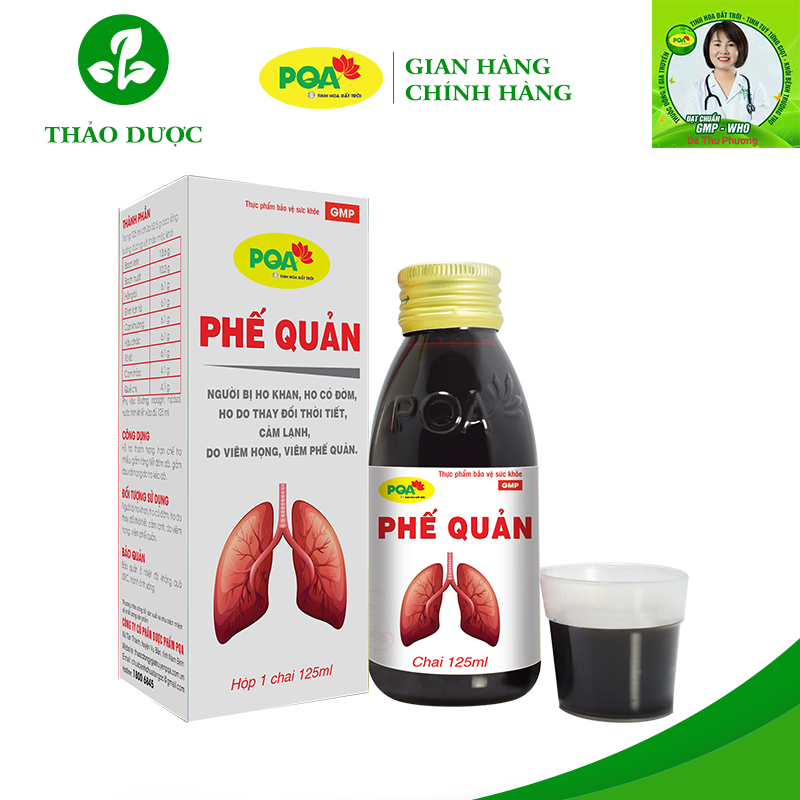 PQA Siro phế quản 125ml PQA Siro phế quản 125ml
