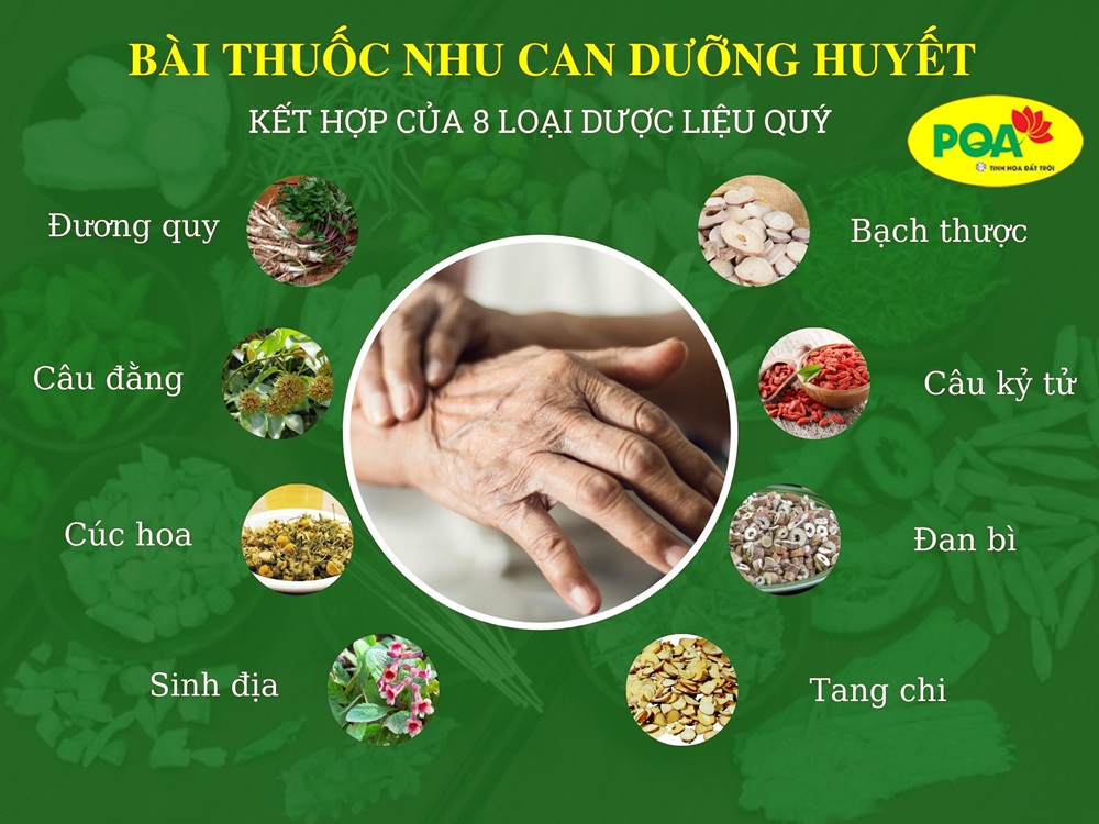 Bài thuốc nhu can dưỡng huyết