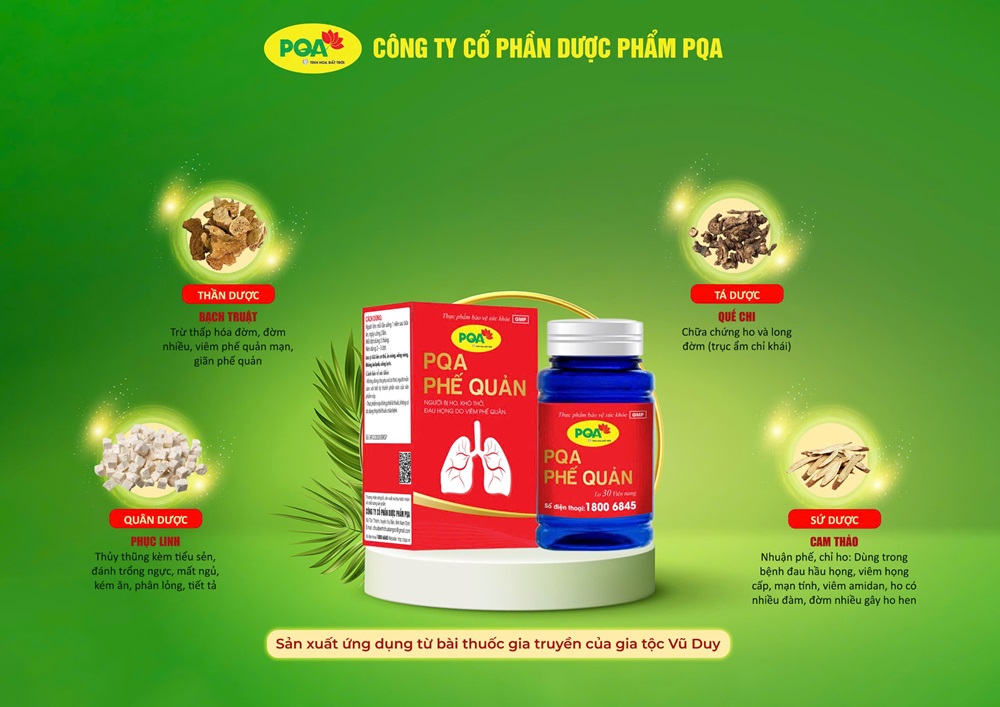 PQA Phế quản hộp màu đỏ