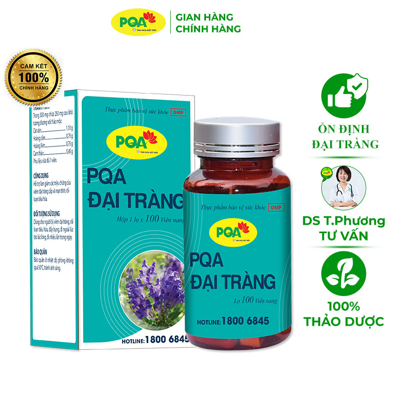 PQA Đại tràng 100 viên PQA Đại tràng 100 viên