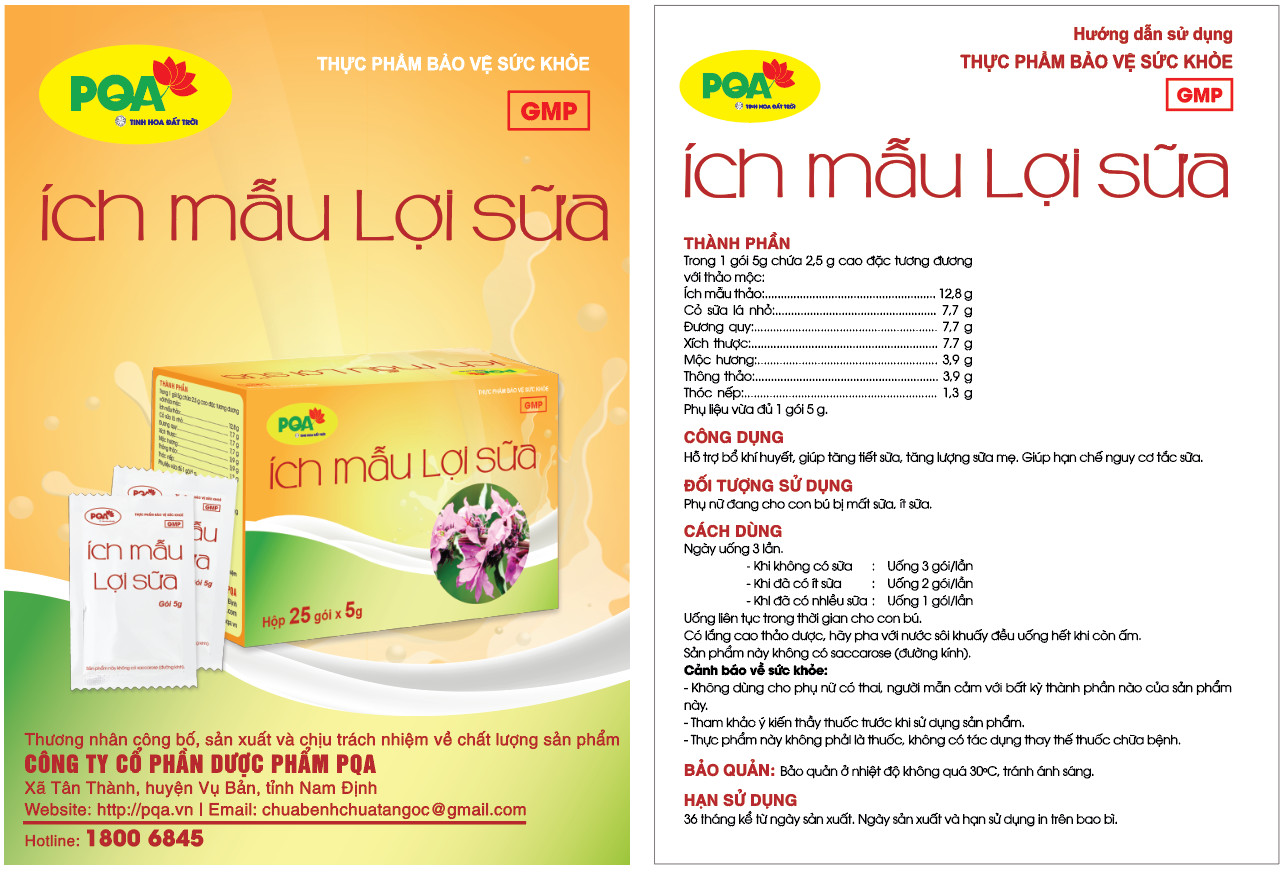 Ích mẫu lợi sữa PQA