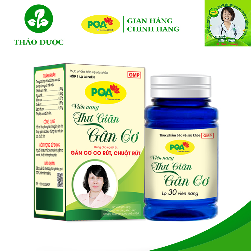 Thư giãn gân cơ PQA Thư giãn gân cơ PQA