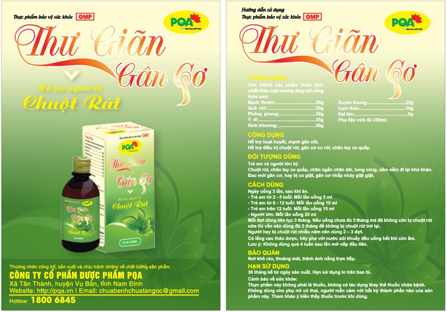 HDSD Thu gian gan co 250ml