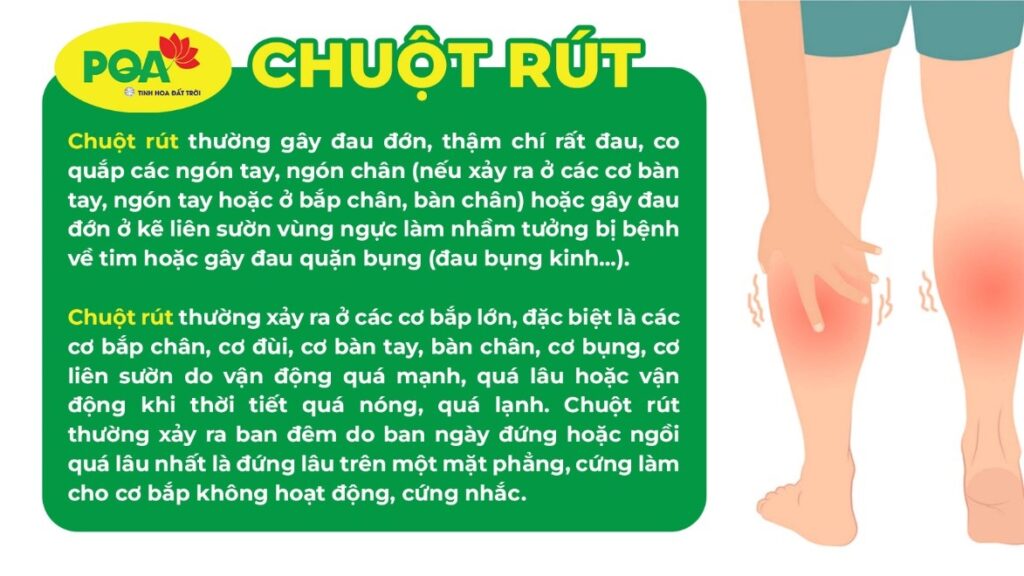 Nguyên nhân và triệu chứng của chuột rút