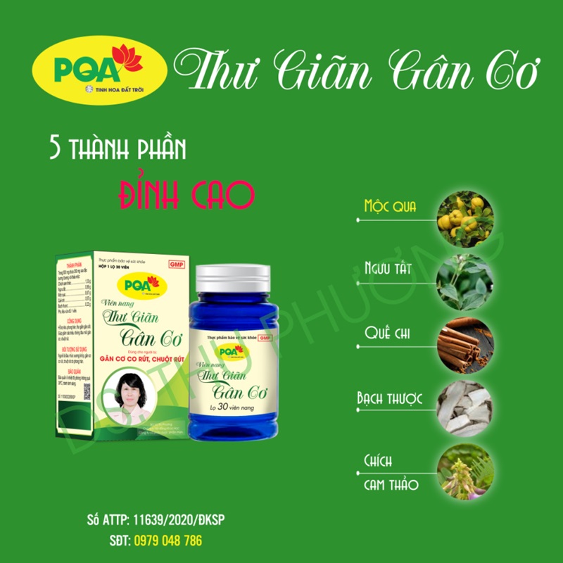 Bài thuốc thư giãn gân cơ
