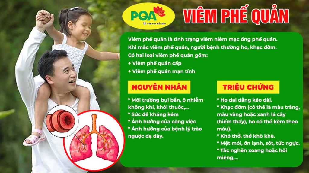 Nguyên nhân và triệu chứng của viêm phế quản