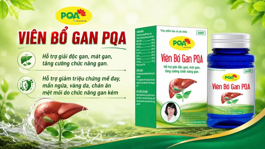 Công dụng viên bổ gan PQA